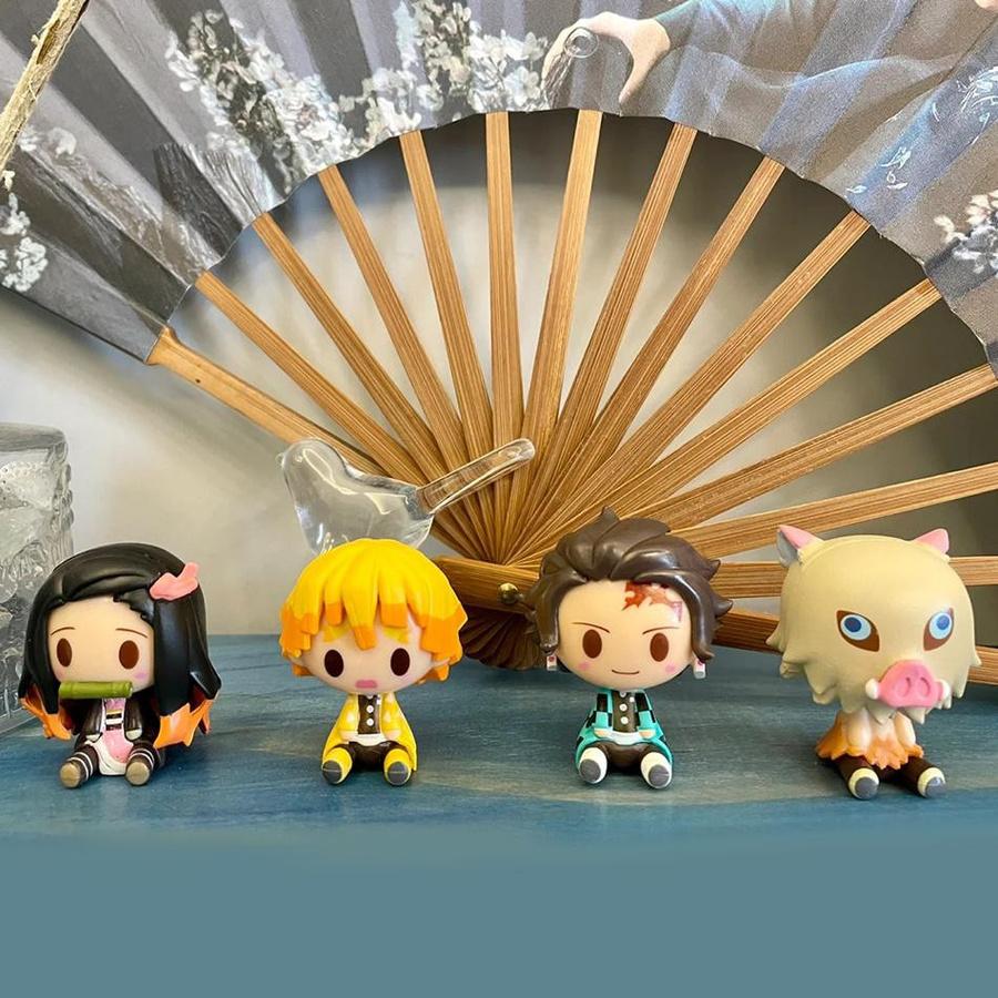 Yiran toy 1 Demon Slayer Kimetsu no Yaiba Mini-Figur 4-teiliges Set - Bild 5