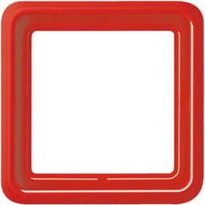 Jung 1-fach Rahmen rot für waagerechte oder senkrechte Montage CD 581 GL - Bild 1