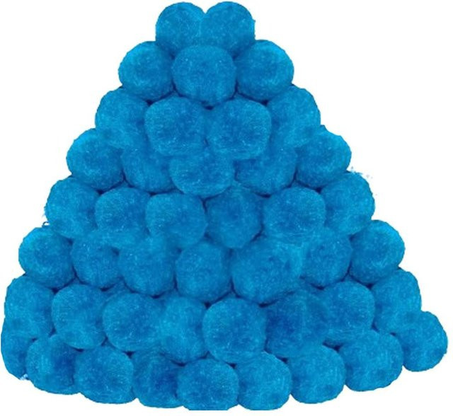 Effizienter Filterball für Schwimmbäder xly1818, wiederverwendbares blaues Filtermedium, 200 g - Bild 1
