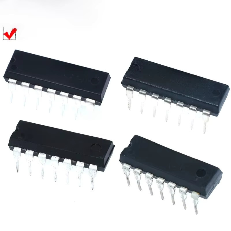 10er Set Si Tai&SH Logik-ICs SN74HC Serie DIP14 in Schwarz - Bild 2