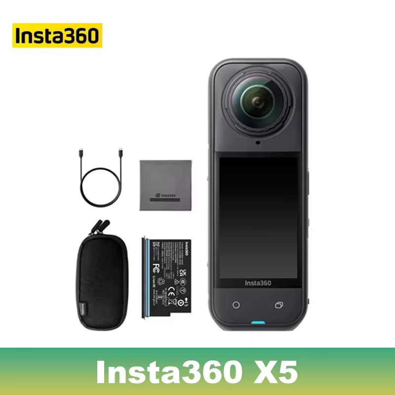 Insta360 X5 Action-Kamera in Schwarz mit 8K 30fps, FlowState-Stabilisierung und 72MP Auflösung - Bild 4