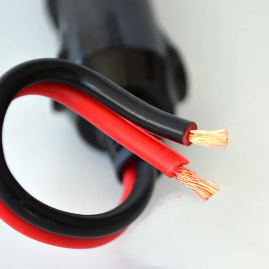 QXNY Zigarettenanzünder-Stecker mit Anzeigeleuchte als elektrischer Fahrzeug-Ladeadapter, Schwarz - Bild 2