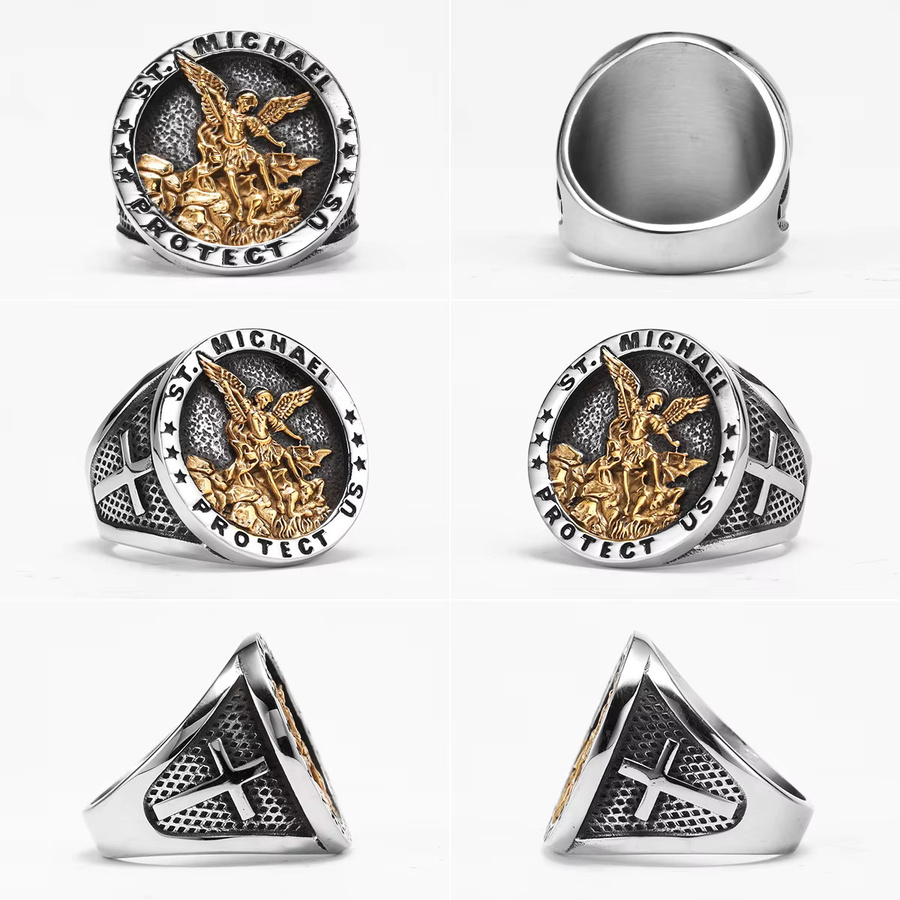 METAL HUNTER Ring Edelstahl, Silber, Punk, Unisex - Bild 2