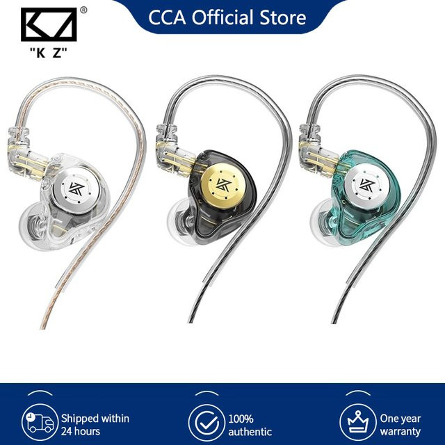 KZ EDX Pro In-Ear Kopfhörer mit Mikrofon, Transparent, Wired Stereo Headset mit Bass und Noise Cancelling - Bild 1