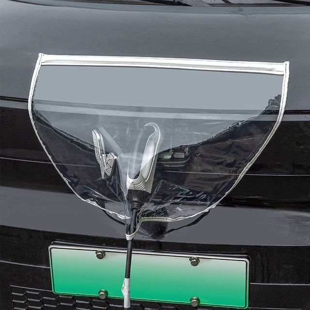Regendichte und staubdichte Abdeckung für die elektrische Fahrzeug-Ladebuchse von Tesla Modell 3 und Model Y, Farbe: Schwarz oder Transparent - Bild 1