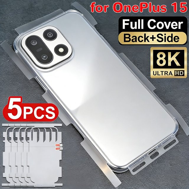 Hydrogel-Schutzfolie für die Rückseite von deinem OnePlus 15, transparente TPU-Hinterrahmen-Aufkleber zur vollständigen Abdeckung - Bild 1