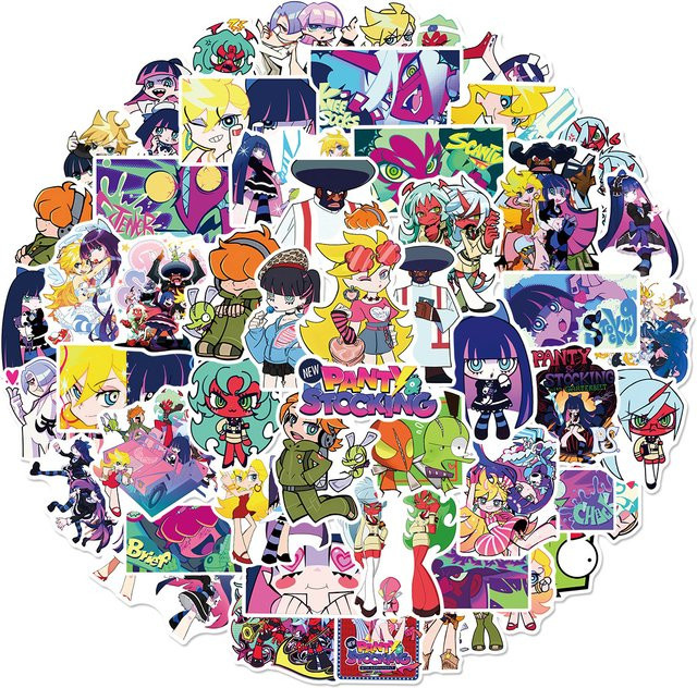 Bandai Panty Anarchy Aufkleber, 60-teiliges Set, Bunt / Mehrfarbig - Bild 1
