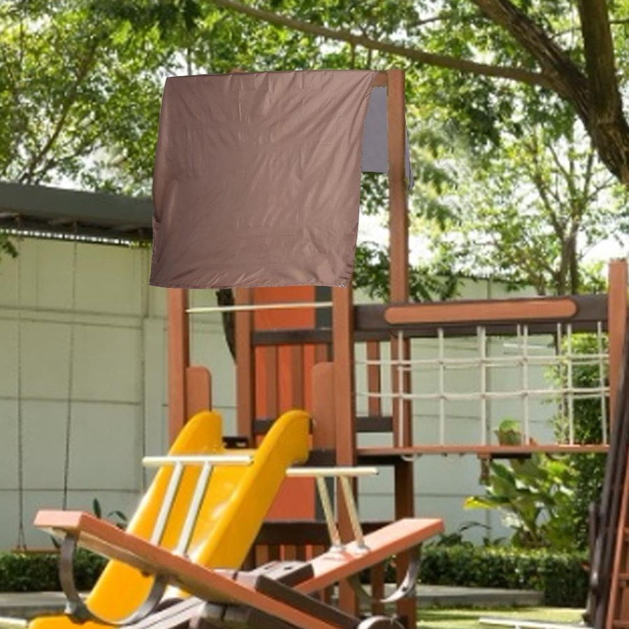 KONNWEI Wasserdichte Ersatzplane für Schaukelüberdachung und Spielplatzdach aus Polyester, beige - Bild 1