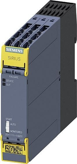 Siemens Sicherheitsschaltgerät 3SK1111-1AB30 in Grau mit 24 V/DC, 24 V/AC und 5A Nennstrom - Bild 1