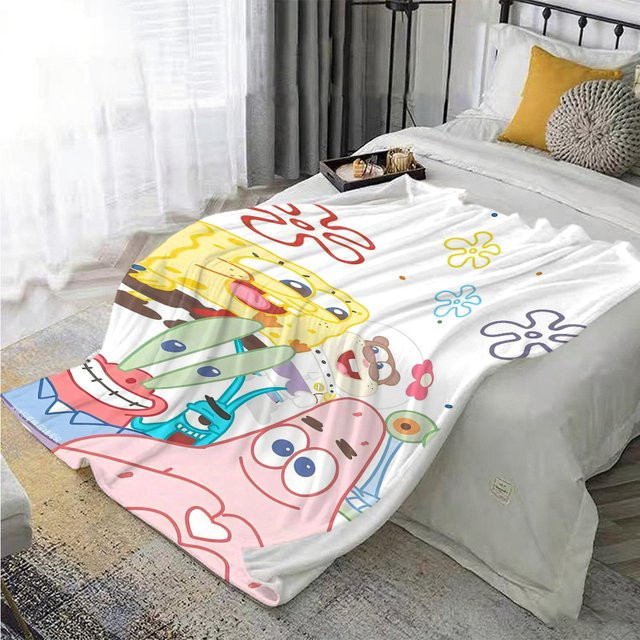 Potdemiel SpongeBob Sofadecke und Bettdecke für Erwachsene, Mehrfarbig - Bild 1