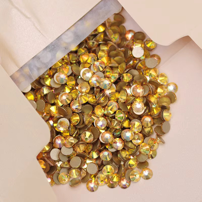 YANRUO Glitzer-Strasssteine, Gold, Metallic, zum Aufkleben auf Nägel - Bild 4