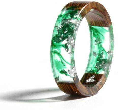 YIRAN Jewelry Ring, Holz-Harz, Bunt, Damen - Bild 1