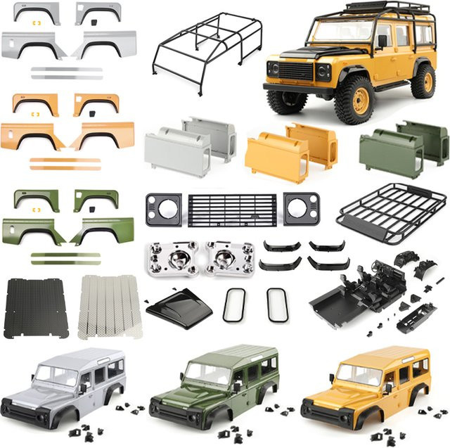 Traxxas Defender RD110 Wagon Monocoque Auto Shell, Kunststoff - Bild 1