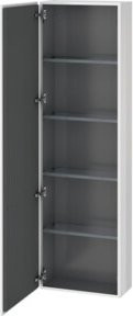 Duravit L-Cube Hochschrank Eiche Schwarz mit Tür rechts, B: 50 cm, T: 24,3 cm, H: 176 cm - Bild 1