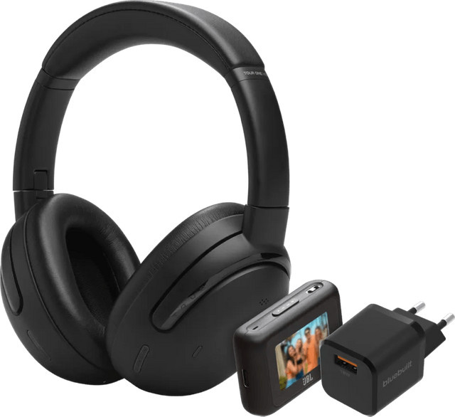 JBL Tour One M3 Smart Over-Ear Kopfhörer Schwarz mit BlueBuilt Quick-Charge-Ladegerät - Bild 1