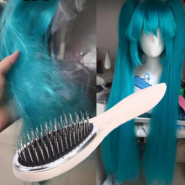 Antistatischer Stahlkamm für Perücken und Haarverlängerungen, Unisex - Bild 1