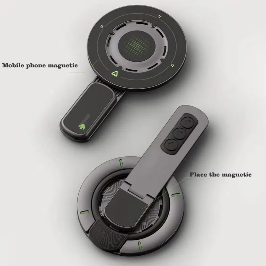 Doppelseitiger magnetischer Handyhalter mit 360 Grad Drehung und Fingerring in Weiß für iPhone 17 16 15 - Bild 6