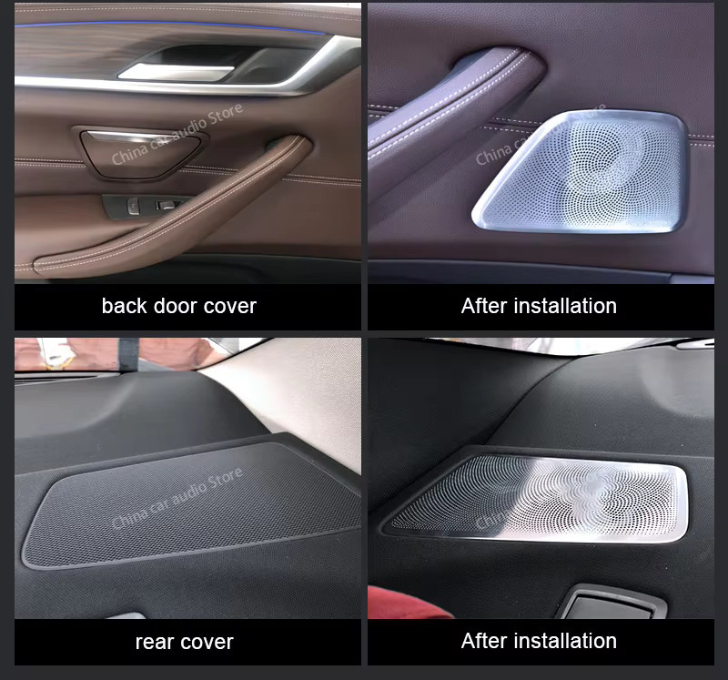 ALOONGACARR Upgrade LED-Beleuchtungsabdeckung Lautsprecher-Kit für BMW G30 G31 mit Hochtönern, Mitteltönern und Subwoofer für HiFi Stereo Auto-Audioanlage - Bild 5