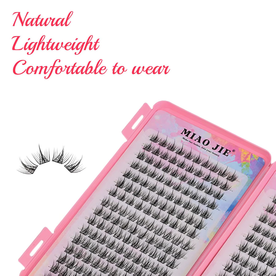 MIAOJIE Fish Tail Cluster Wimpern, Unisex - Bild 2