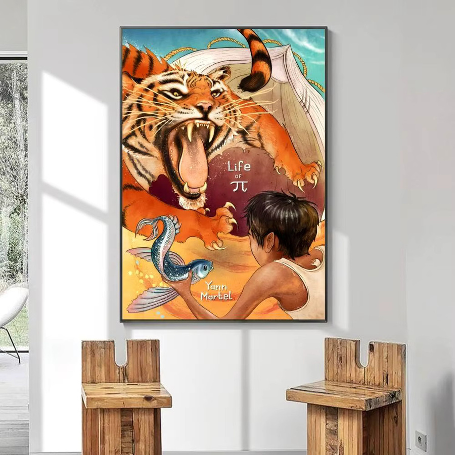 Wasserdichter Life Of Pi Wandaufkleber in Mehrfarbig als moderner Poster-Druck für dein Wohnzimmer oder Schlafzimmer - Bild 4