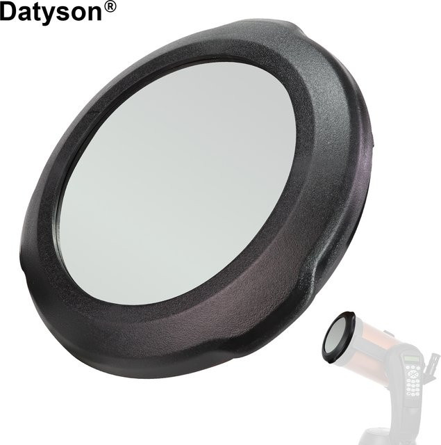 Datyson Teleskop-Solarbeobachtungsfilterkappe für Celestron 6SE und 150SLT zur Sicht von Sonnenflecken und Eklipse, Schwarz, 173 mm - Bild 1