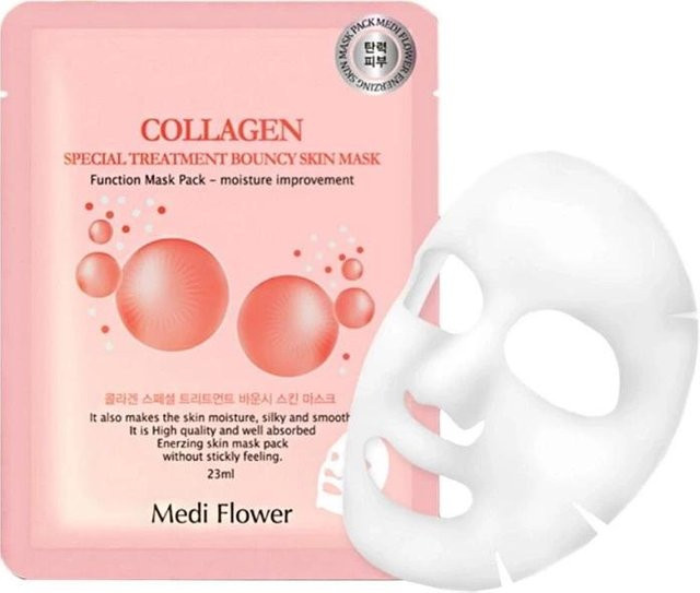 Medi Flower Gesichtshautmaske mit Kollagen, 23 ml - Bild 1