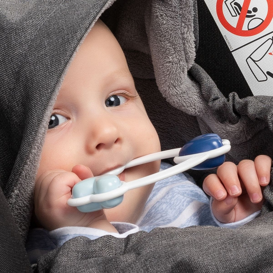 Zamboo Einschlagdecke Deluxe für Babyschalen und Babywannen, Farbe: Grau - Bild 4