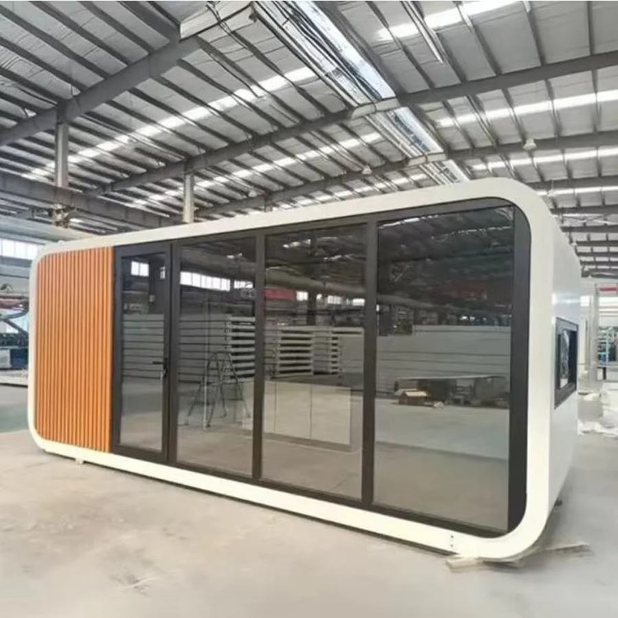 Apple Cabin Modernes Stahlcontainerhaus in Weiß als Tragbares Tiny House und Vorgefertigtes Luxus-Mobilhotel - Bild 2