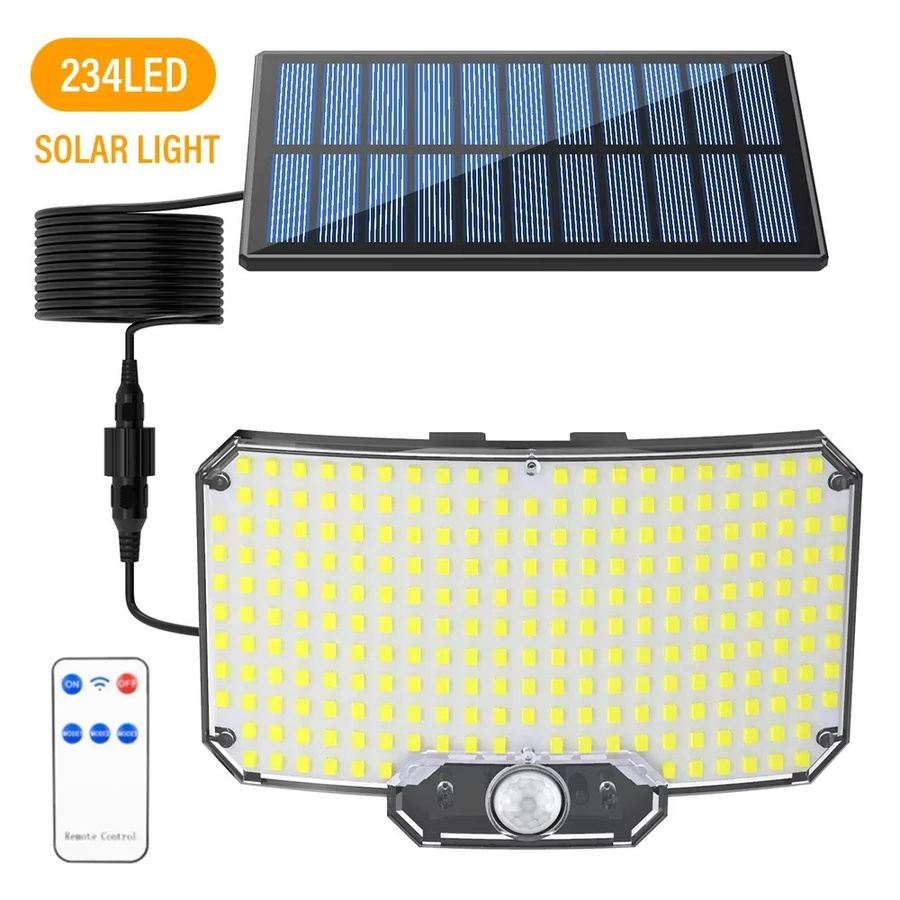 XIWANGFIRE LED Solarleuchten mit Bewegungssensor, IP65 wasserdichte Außenbeleuchtung für Garten und Wand, superhelle Flutlichter mit 3 Betriebsmodi - Bild 7