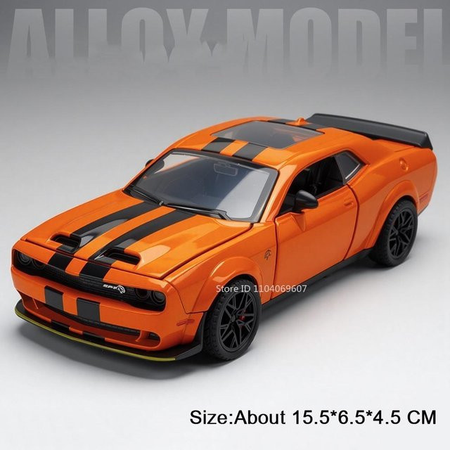 Linyi toy car Hellcat Viper Supercar Spielzeugmodell, 1:32, mit Licht und Sound, ab 14 Jahren - Bild 1