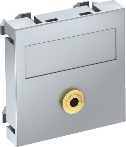OBO Bettermann Abdeckung Multimediaträger in Silber aus Aluminium B/H/T: 45 x 45 x 9 mm - Bild 1