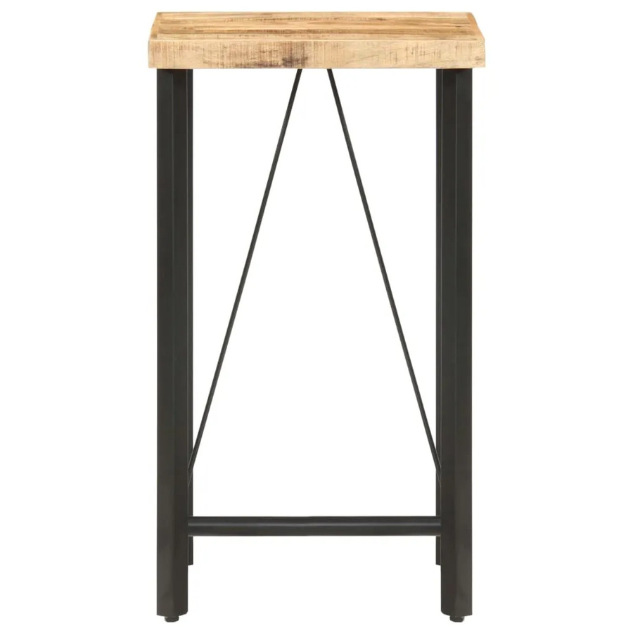 vidaXL Bartisch aus Mangoholz in Braun im Industrie-Look, B/T/H: 60 x 60 x 107 cm - Bild 2