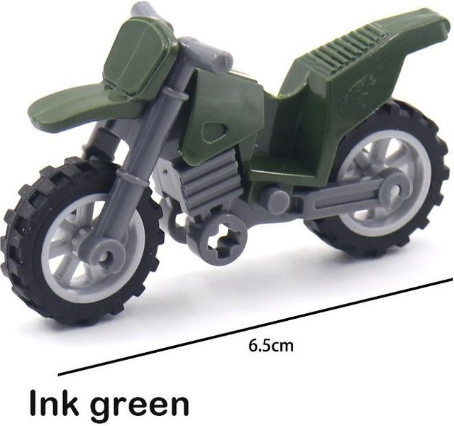 Yiran Toy Militärmotorrad Bausteinfahrzeug Zubehör 6–12 Jahre - Bild 1