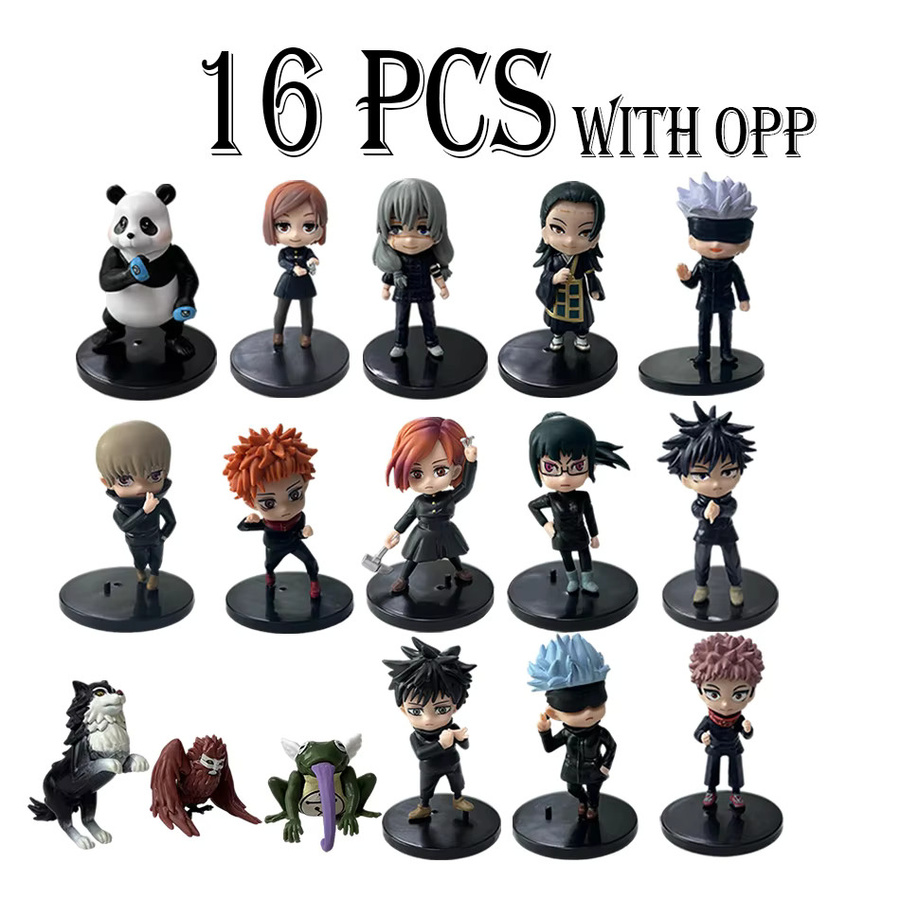 Bandai Jujutsu Kaisen Q-Version Satoru Gojo Itadori Yuji Nobara Megumi, Sammlerfiguren, 9cm - Bild 2