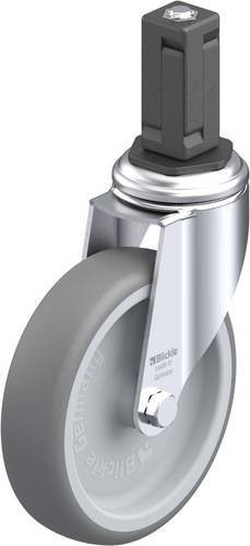 Blickle Lenkrolle LKRA-TPA 126G-11-EV14 in Grau und Silber mit Kunststoffrad, Durchmesser: 125 mm, Tragfähigkeit: 120 kg - Bild 1