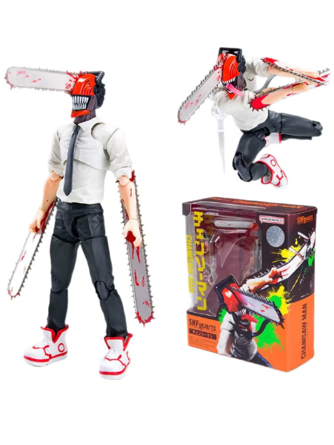 Bandai Chainsaw Man Denji Actionfigur in Multicolor, bewegliches Sammlermodell für dein Desktop-Display - Bild 4