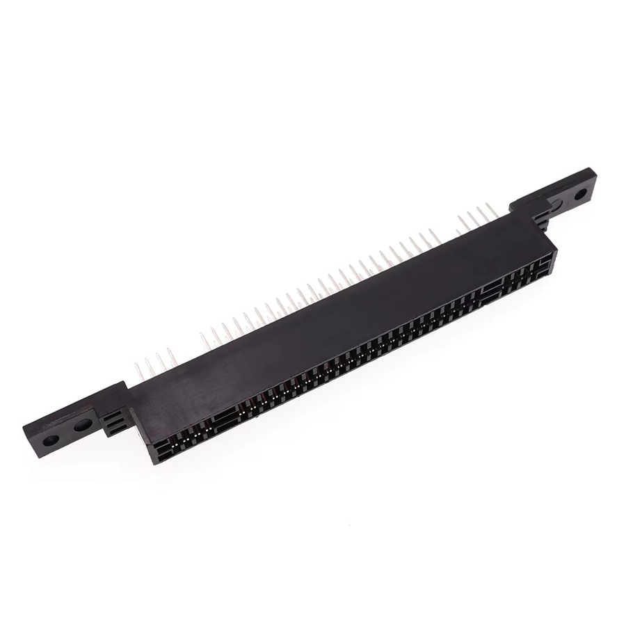 TingDong Ersatz-Kartenschlitz für SFC SNES Konsolen-Spielmodulanschluss mit 62 Pins und 2,5 mm Abstand in Schwarz - Bild 2