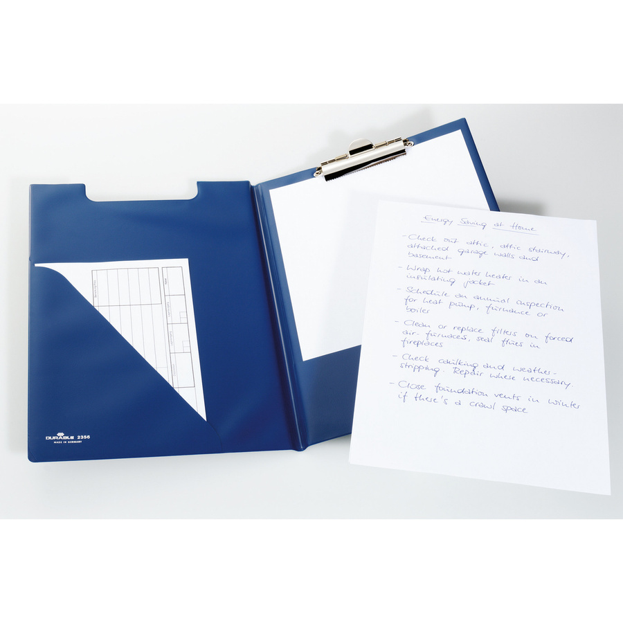 Durable Klemmbrettmappe PREMIUMk DIN A4 in Blau mit Lederoptik - Bild 2