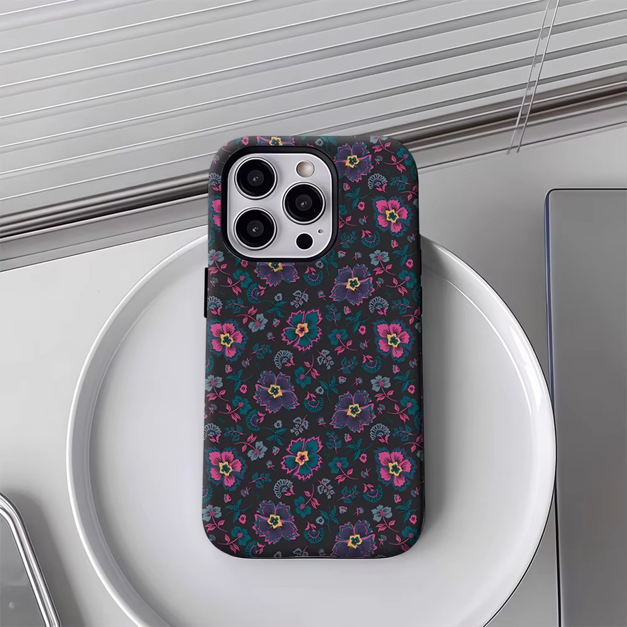 Potdemiel Neon Garden Handyhülle für iPhone 17 16 15 14 13 Pro Max Plus, robuste Einzel- und Doppelschicht-Hülle, Multicolour - Bild 4