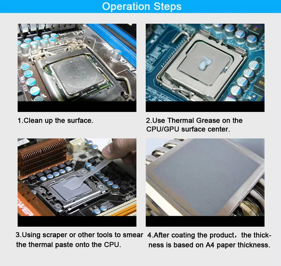GD900 Wärmeleitpaste MX 4 Silikonpaste für CPU GPU Kühler in Grau - Bild 2