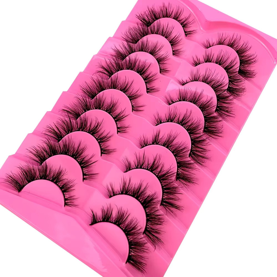 HBZGTLAD Künstliche Wimpern, 3D-Nerzwimpern, Black, Natürlich - Bild 4
