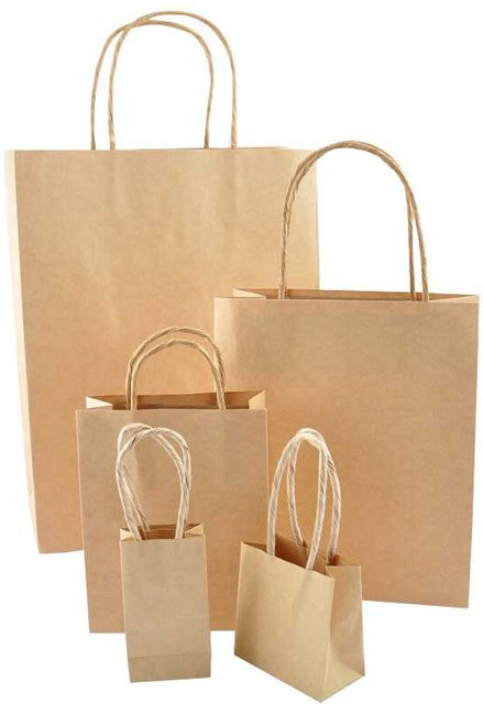 Rico Design Papiertüte aus Kraftpapier in Braun, B/T/H: 7,5 x 7,5 x 4 cm - Bild 1