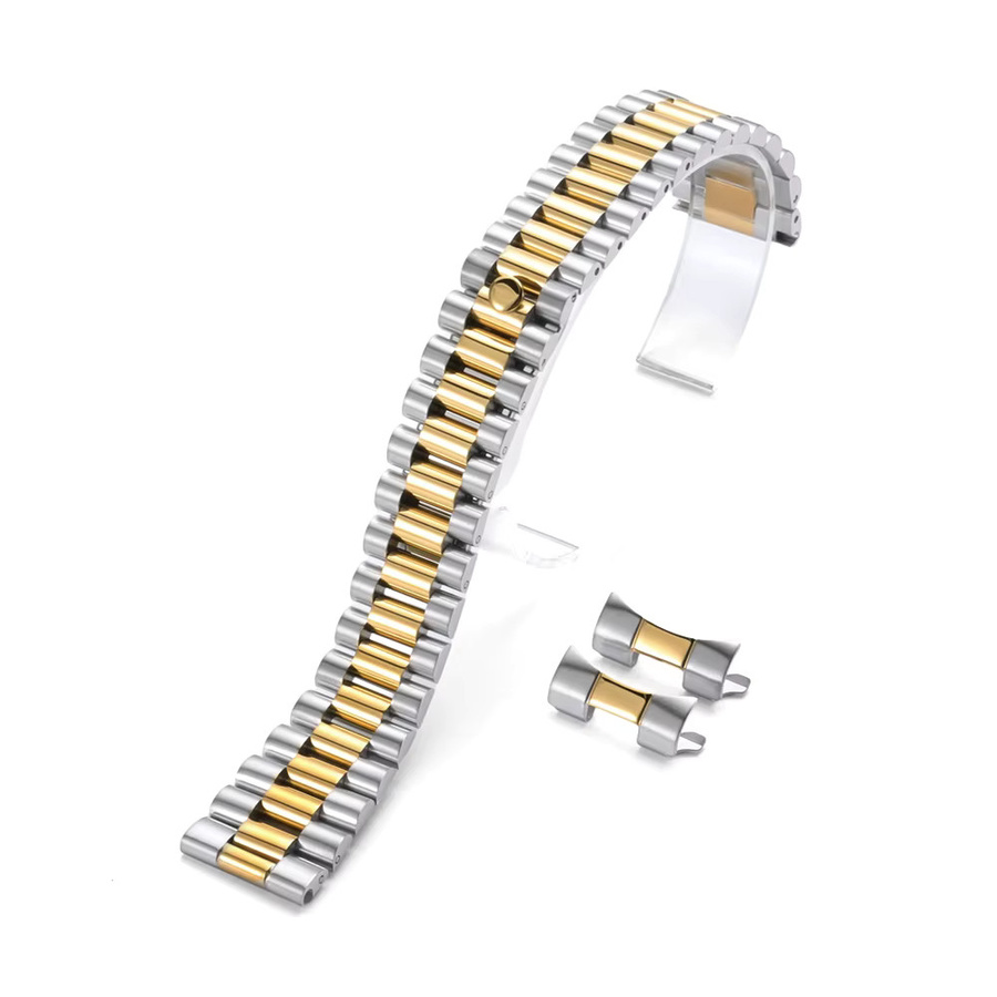 crazyband Uhrenarmband Edelstahl, Silber, Unisex, 20mm 21mm 22mm - Bild 2