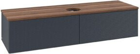 V&B Waschtischunterschrank Antao mit Frontstruktur in Weiß, B: 160 cm, T: 50 cm - Bild 1