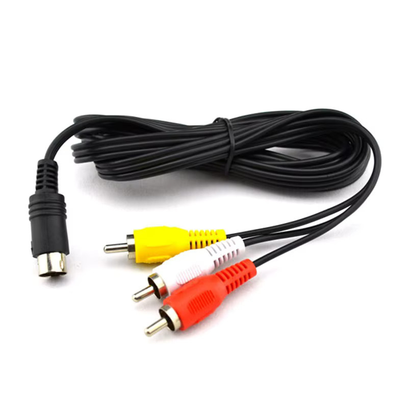 OULLX AV-Kabel für SEGA Genesis II III und Mega Drive, 3 RCA auf 9-polig, Länge: 1,8 m, Multicolor - Bild 2