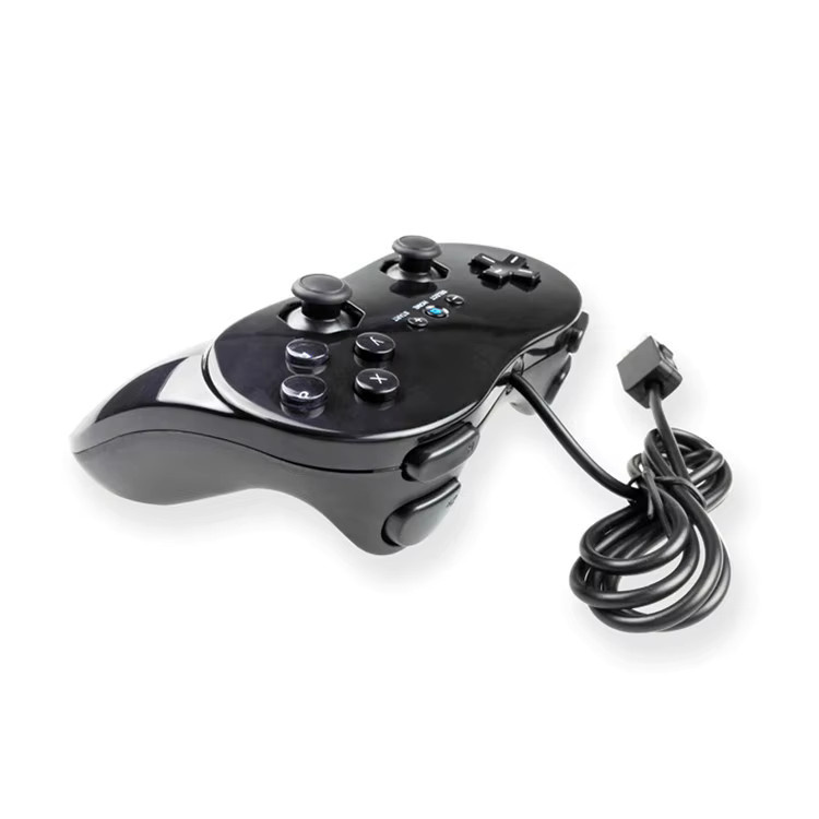 Ren Tian Ge Klassischer Kabelgebundener Butterfly Controller Gamepad für Nintendo Wii und Wii U in Schwarz oder Weiß - Bild 2