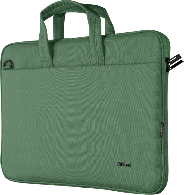 Bologna Slim Laptop Bag 16 Zoll Eco Laptop-Tasche in Grün - Bild 1