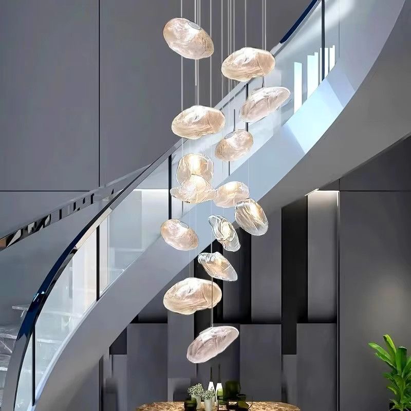 Gbbmade LED Kronleuchter in Smoke Gray für moderne Innenbeleuchtung im Wohnzimmer und Treppenbereich - Bild 4