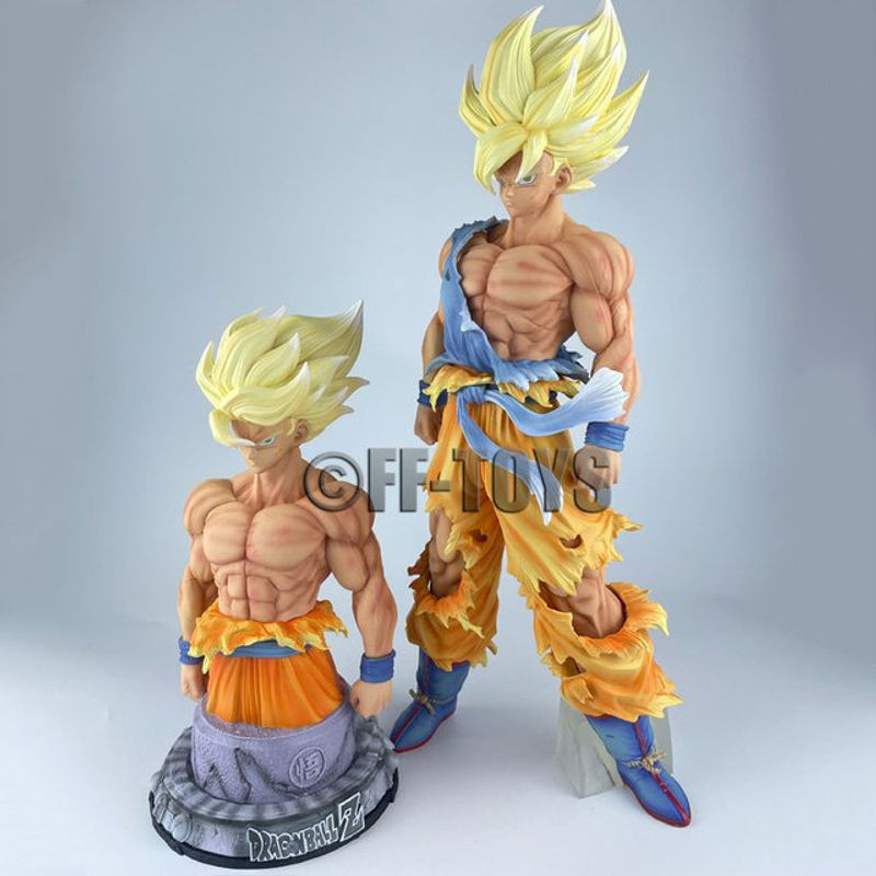 Bandai Dragon Ball Z Son Goku Super Saiyajin Figur aus Kunststoff, mehrfarbig, Höhe: 28 cm bis 43 cm - Bild 1