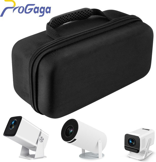 PROGAGA Projektortasche in Schwarz für Magcubic HY300 Pro HY320 Mini TD80W PG370 zur sicheren Lagerung und Reise - Bild 1
